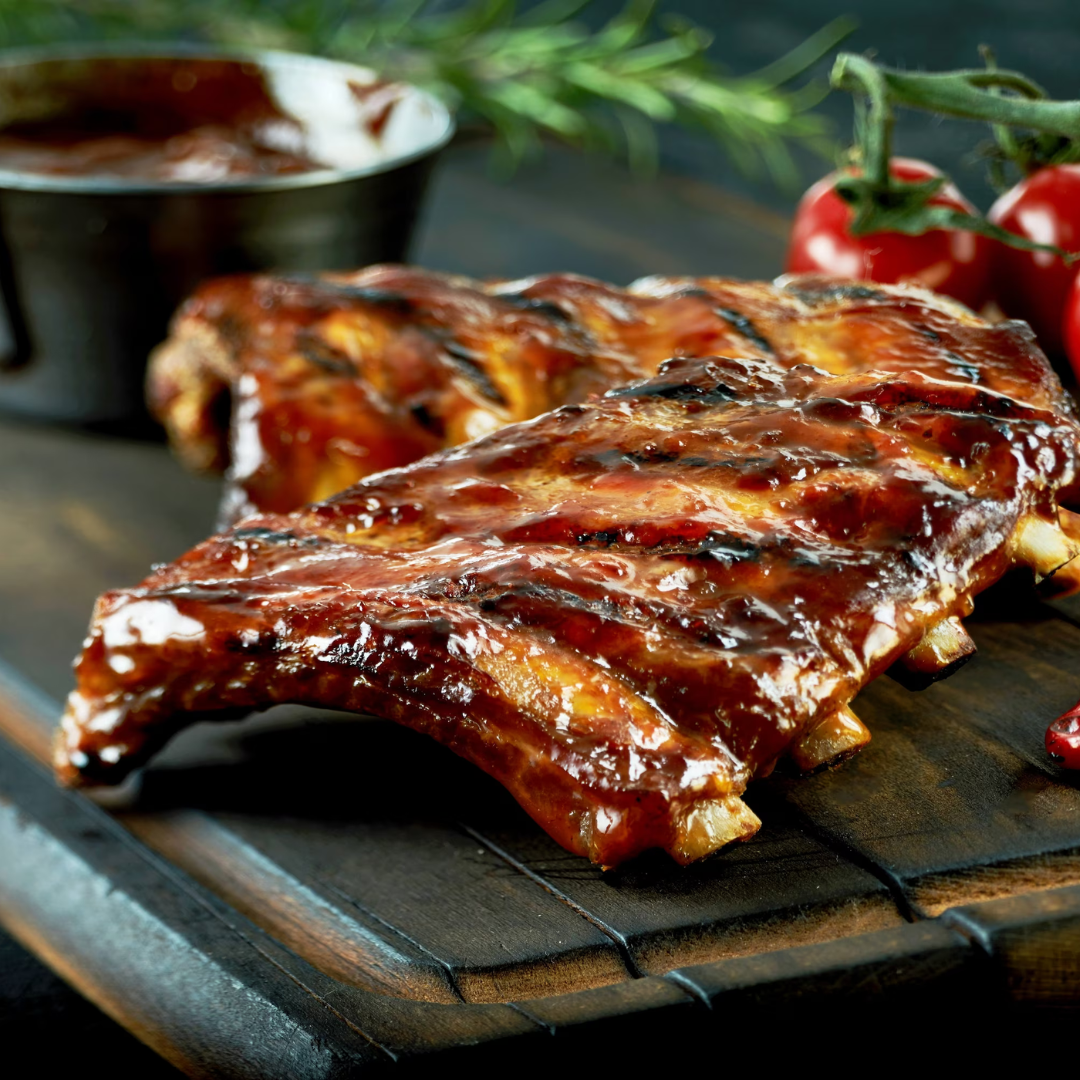 Costelinha suína barbecue (côtes levées barbecue)