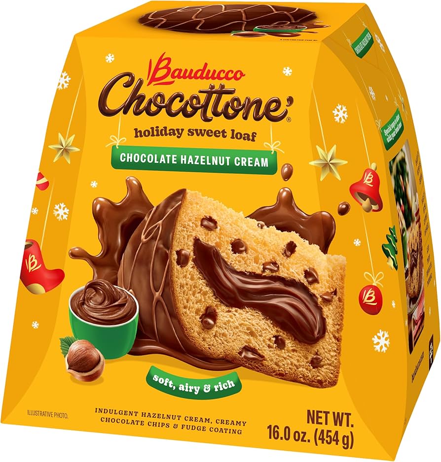 NOISETTE | HAZELNUT | AVELÃ - Chocottone Bauducco 454g
