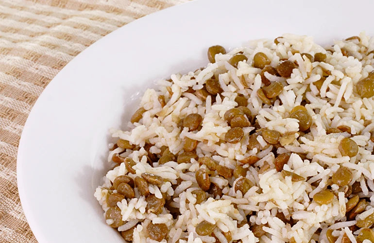 Arroz com lentilhas | Riz aux lentilles