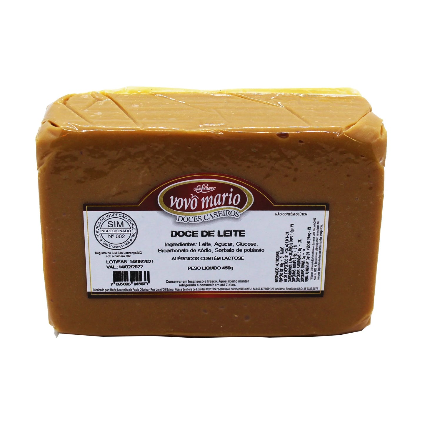 Barra de doce de leite
