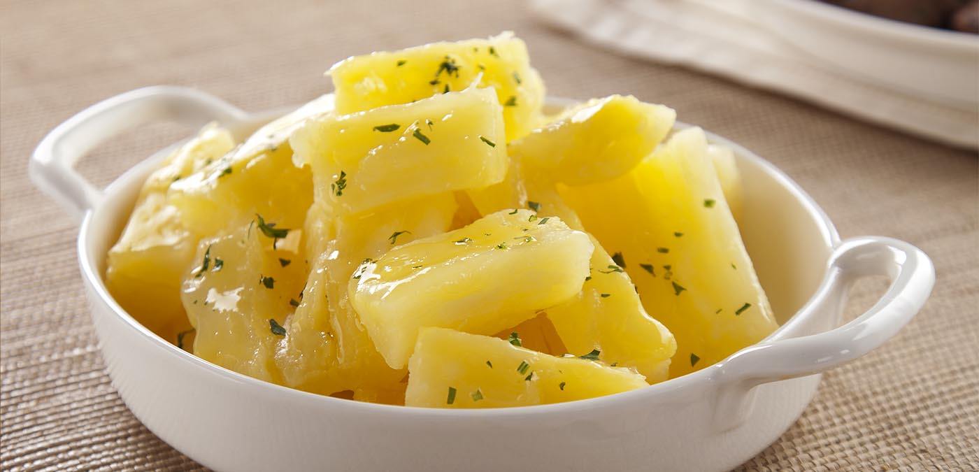 Manioc cuite (yuca) | Mandioca cozida - prêt à manger