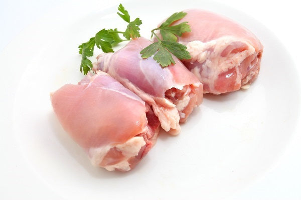 Haut de cuisse de poulet désossée et sans peau