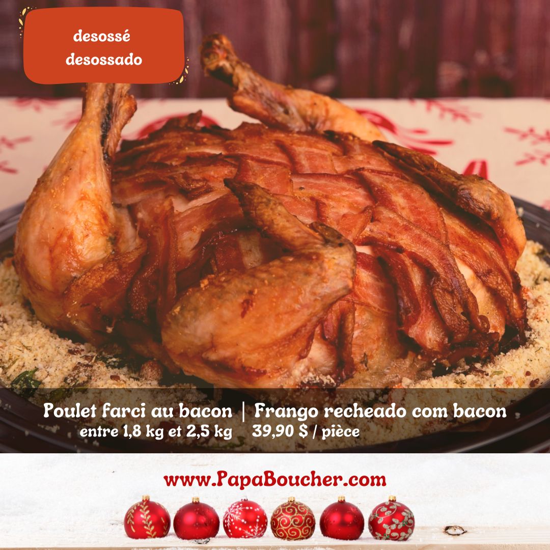 Poulet rôti farci (desossé) - prêt à cuire