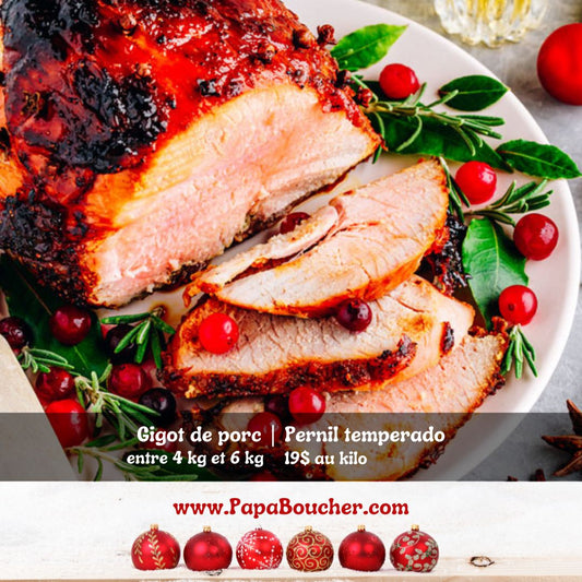 Gigot de porc assaisoné - 4.5kg