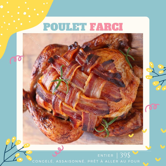 Poulet rôti farci (desossé) - prêt à cuire