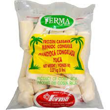 Manioc ( Yucca) congelé - 5lb (2.3kg)